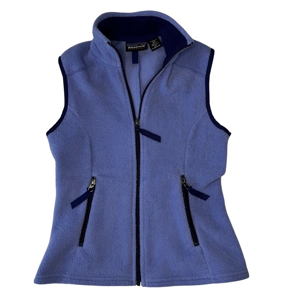 Vintage 90s Patagonia Synchilla Purple Fleece Vest Gorpcore Outdoor Granola Girl